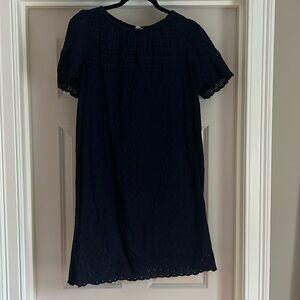 Gap navy blue size medium eyelet dress